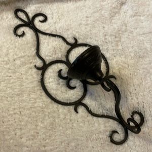 Gorgeous scroll wall sconce for pillar candle
